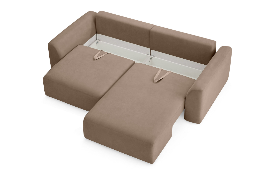 Диваны угловые в гостиную, Диван угловой Спейс, Велюр