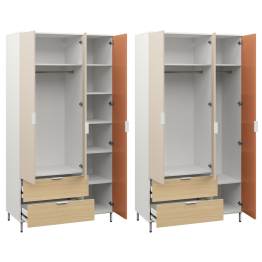 Шкаф Марвэл 16.317.03, белый, сатин, плэйн, безмолвная пустыня