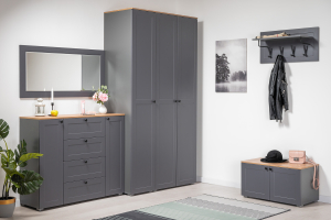 Остин, серый графит Мебель для прихожей