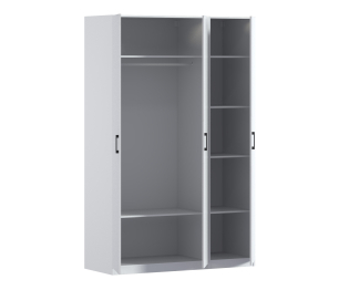 Шкаф трехдверный Макс 1500 мм, вариант №1 (ЛДСП)