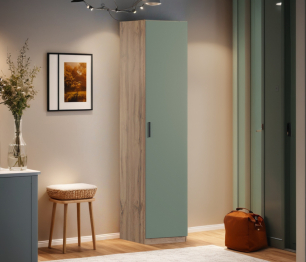 Шкаф однодверный Макс 500 мм, вариант №4 (ЛДСП, дуб вотан)