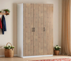 Для одежды, Шкаф трехдверный Макс 1500 мм, вариант №4 (ЛДСП)