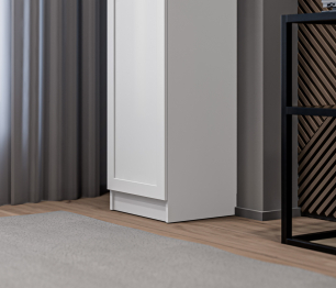 Пенал Твин СБ-3372 Белый с глухим фасадом