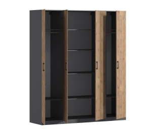 Шкаф четырехдверный Макс 2000 мм, вариант №3 (ЛДСП)