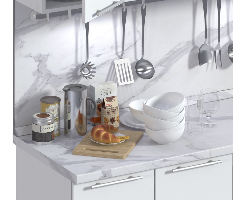 Стеновые панели из МДФ, Панель стеновая 3050*600*4 бз/737/1