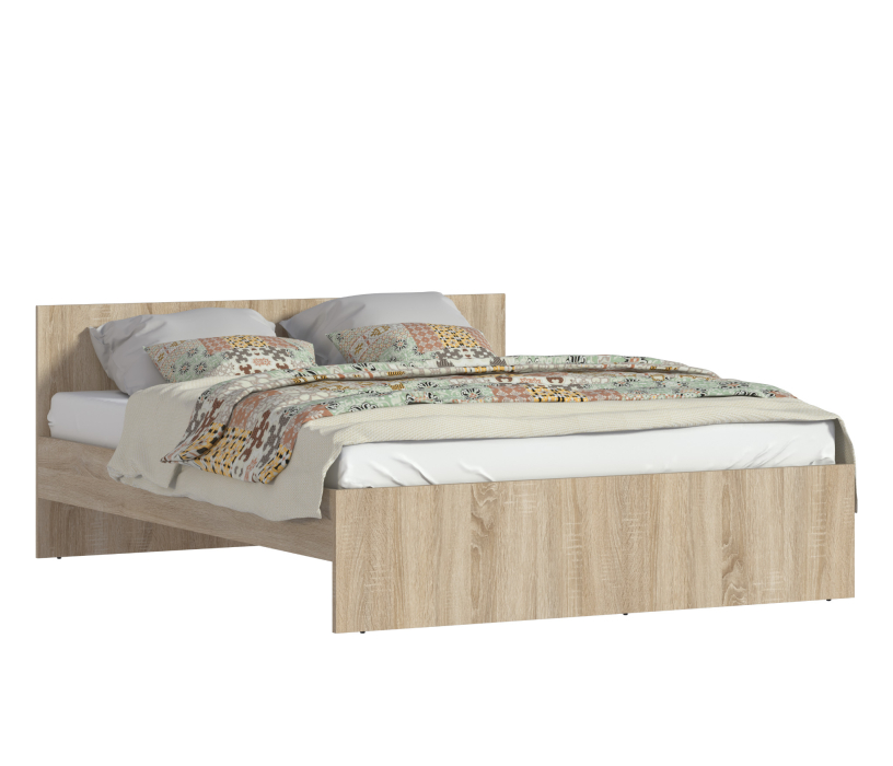 Двуспальные, Кровать Мамбо СБ-2679 1600 с ортопед. основанием и матрасом Фиеста