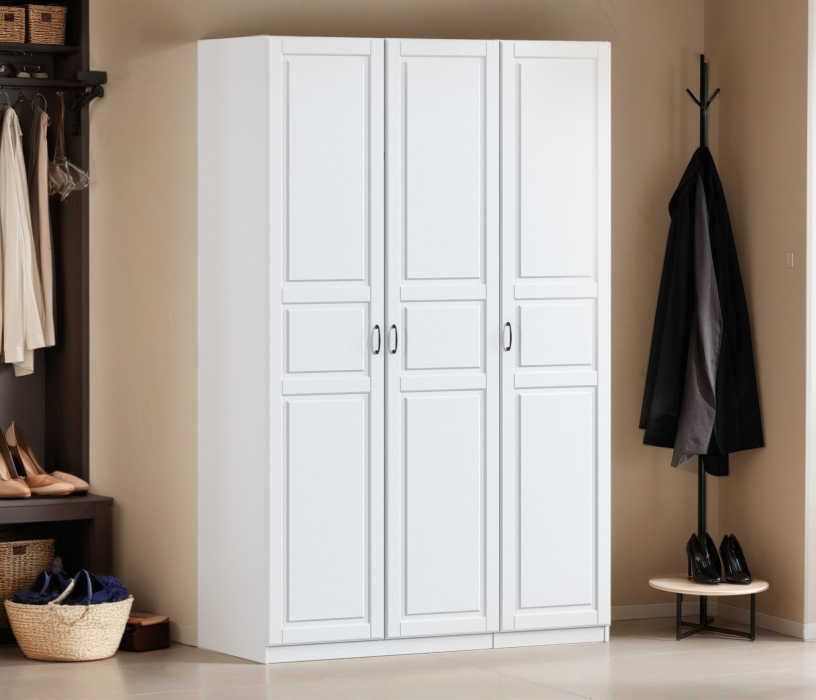 Для одежды, Шкаф трехдверный Макс 1500 мм, вариант №4 (ЛДСП/МДФ)