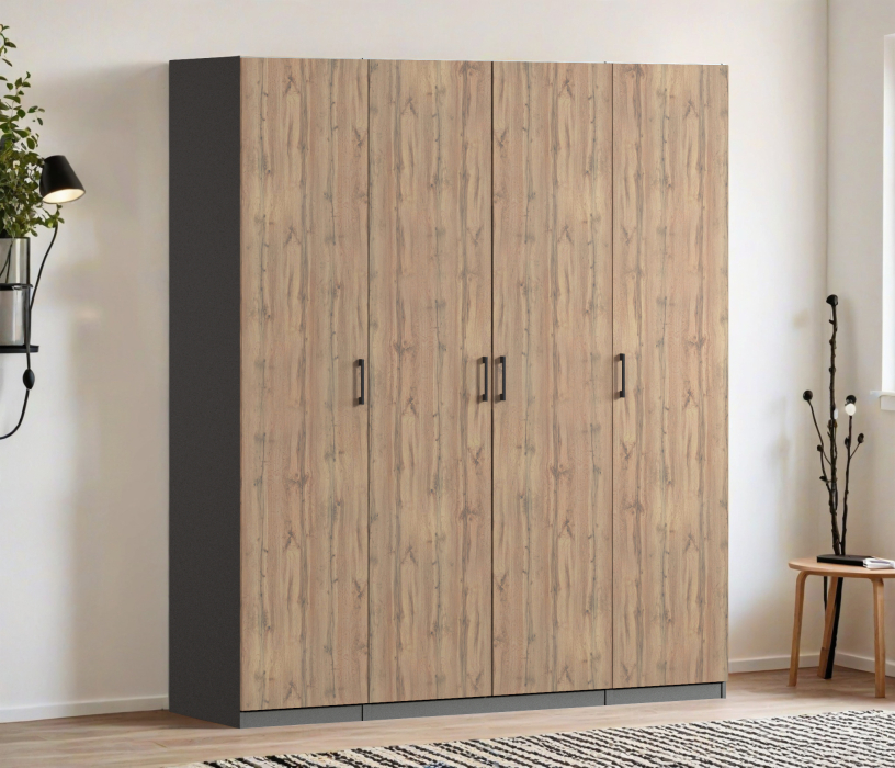 Для одежды, Шкаф четырехдверный Макс 2000 мм, вариант №3 (ЛДСП)