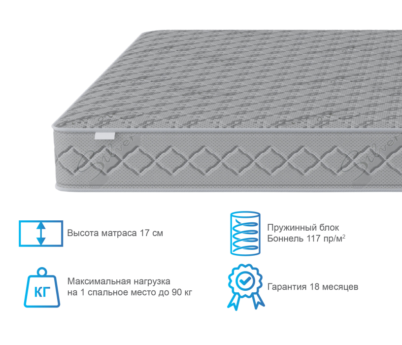 Другие размеры, Матрас Боннет 1200*1900