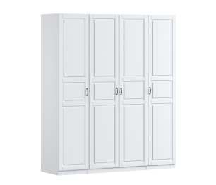 Шкаф четырехдверный Макс 2000 мм, вариант №4 (ЛДСП/МДФ)