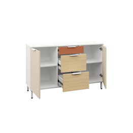 Комод Марвэл 16.234.02, белый, сатин, плэйн, безмолвная пустыня