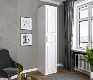 Шкаф-пенал МАКС 500 Белый/МДФ Белый матовый